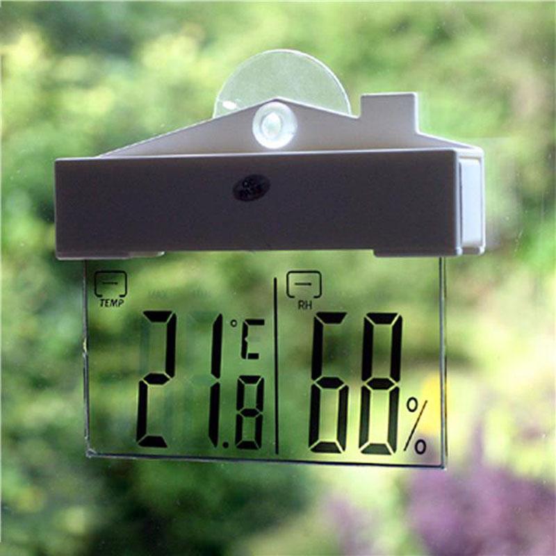 Weather Station Indoor - مقياس حرارة رقمي للنوافذ مع مقياس