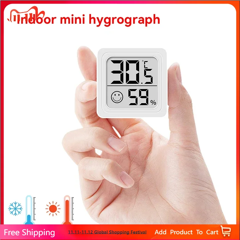 Weather Station Indoor - 2025 جديد صغير LCD ميزان الحرارة