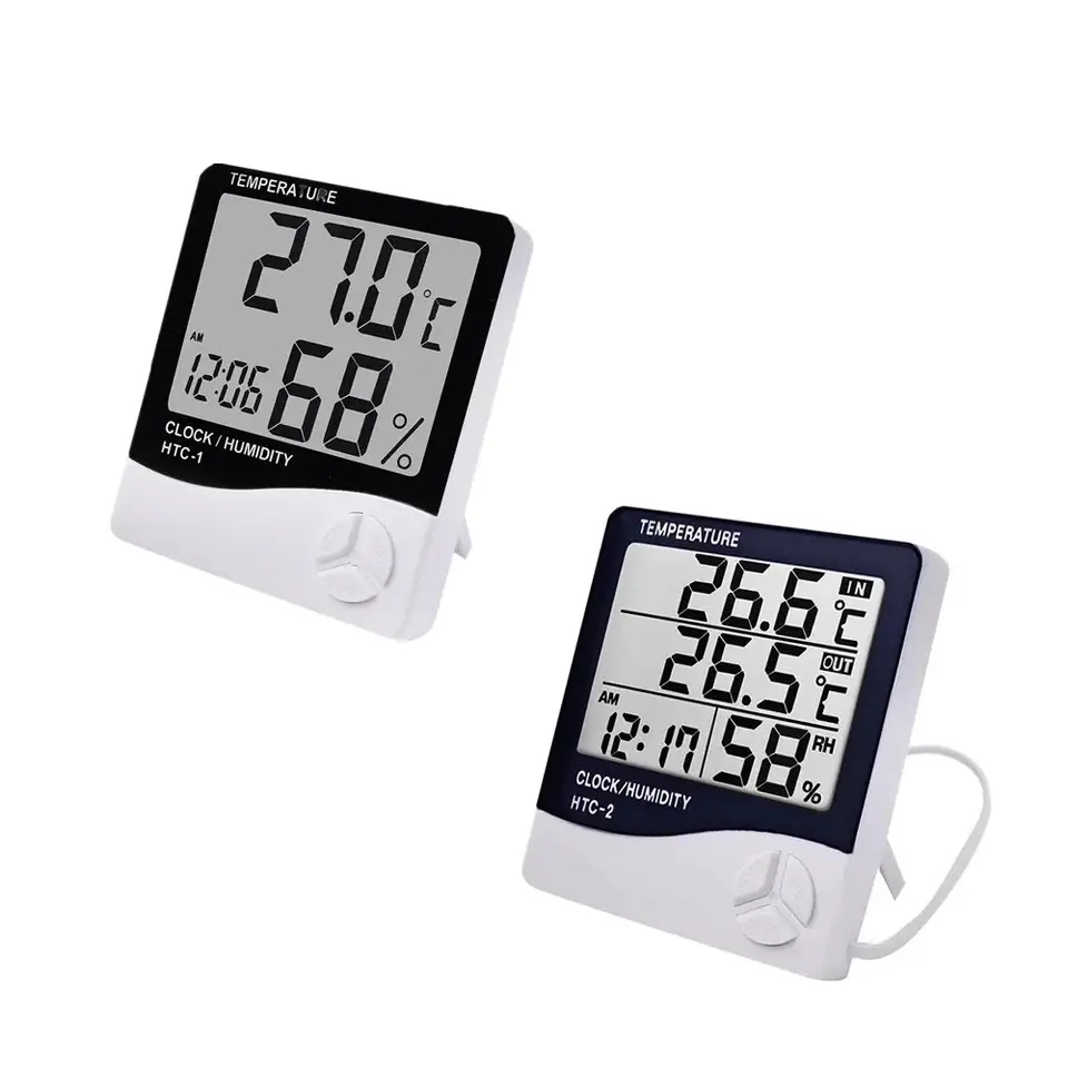 Weather Station Indoor - مقياس حرارة ورطوبة رقمي داخلي بشاشة