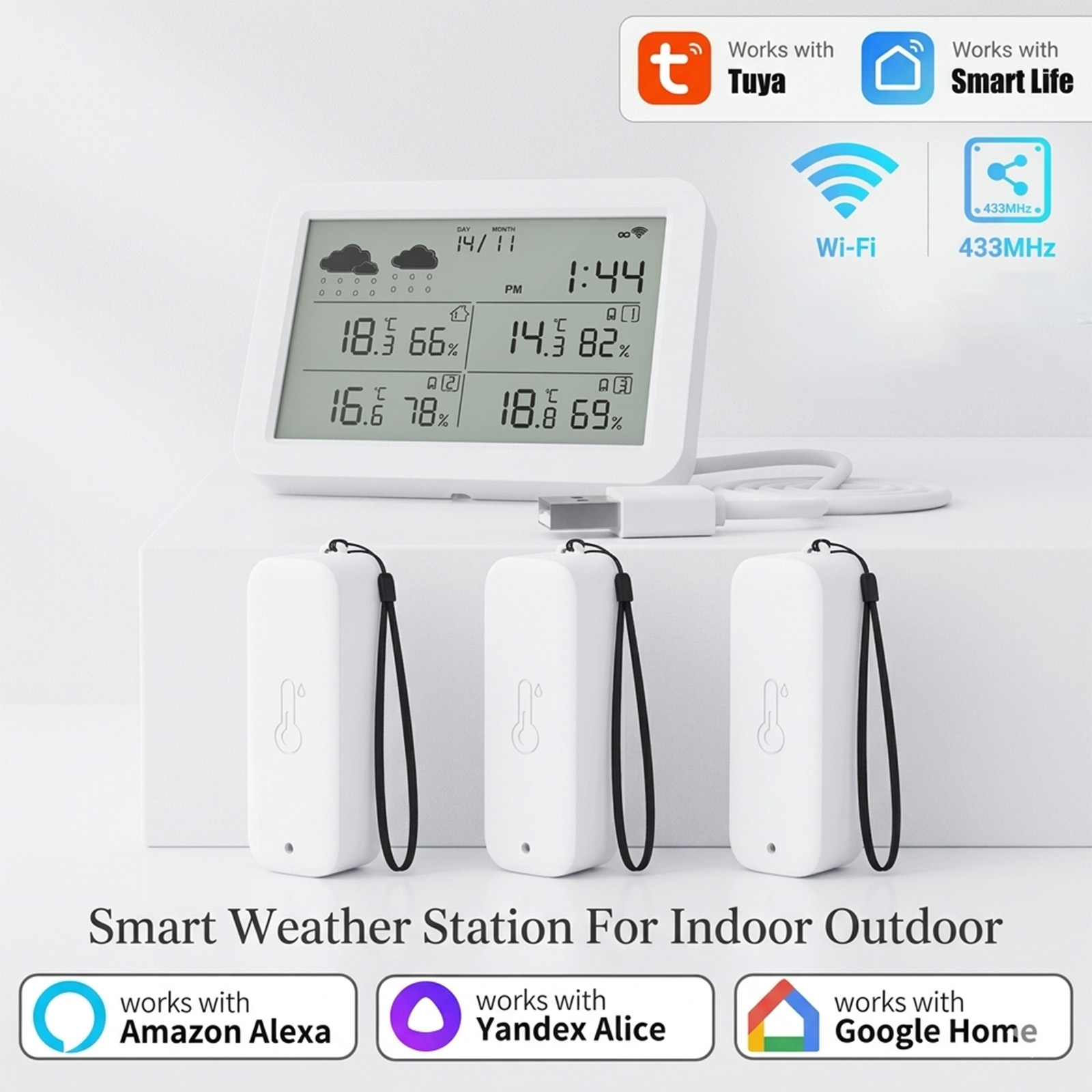 Weather Station Indoor - محطة طقس ذكية من تويا تعمل