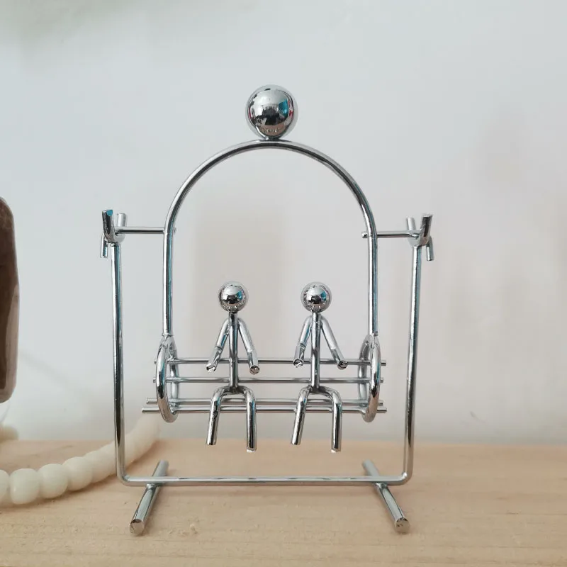Newton Cradle Large - عشاق سوينغ التوازن الدائم الرجل الحديدي