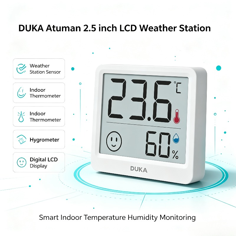 جهاز قياس درجة الحرارة والرطوب - مراجعة Weather Station Indoor وسعره
