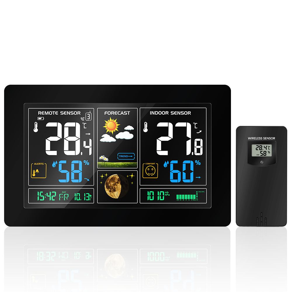3378 التوصيل محطة الطقس الرقمي - مراجعة Weather Station Indoor وسعره