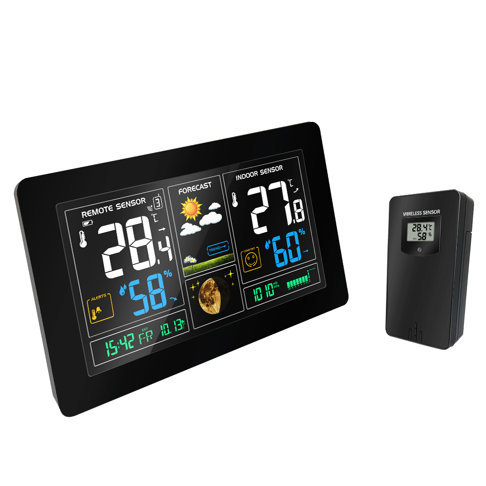 3378 التوصيل محطة الطقس الرقمي - مراجعة Weather Station Indoor وسعره