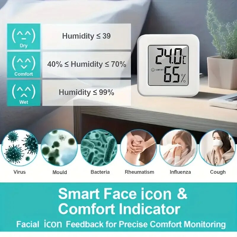 مقياس حرارة ورطوبة رقمي داخلي  - مراجعة Weather Station Indoor وسعره