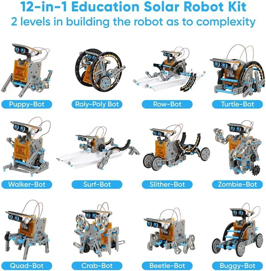 13 في 1 التعليم ألعاب روبوتية  - مراجعة Science Project Robot وسعره