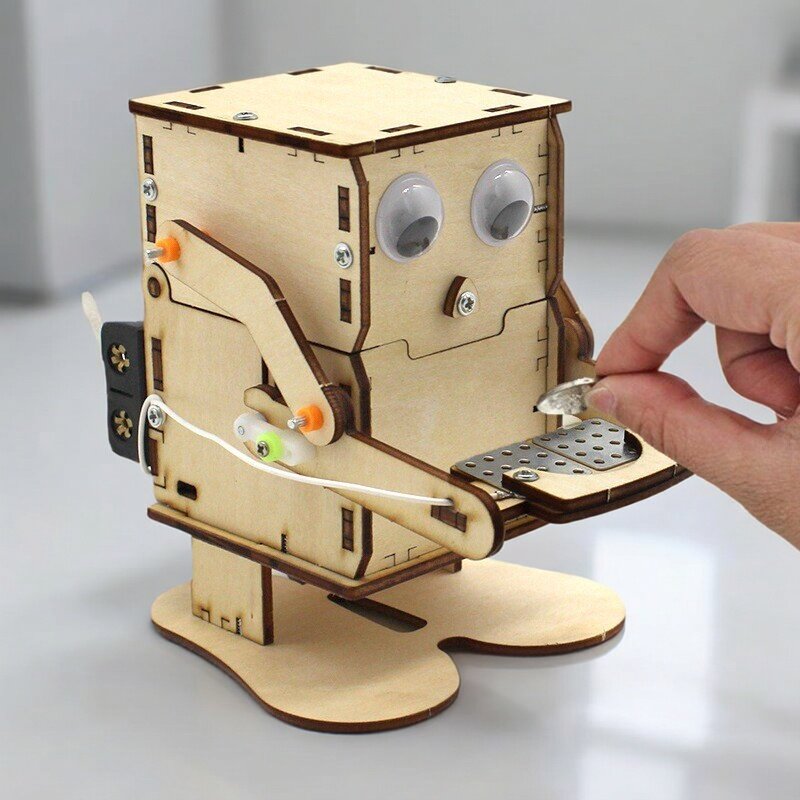 نموذج روبوت خشبي قابل للتجميع  - مراجعة Science Project Robot وسعره