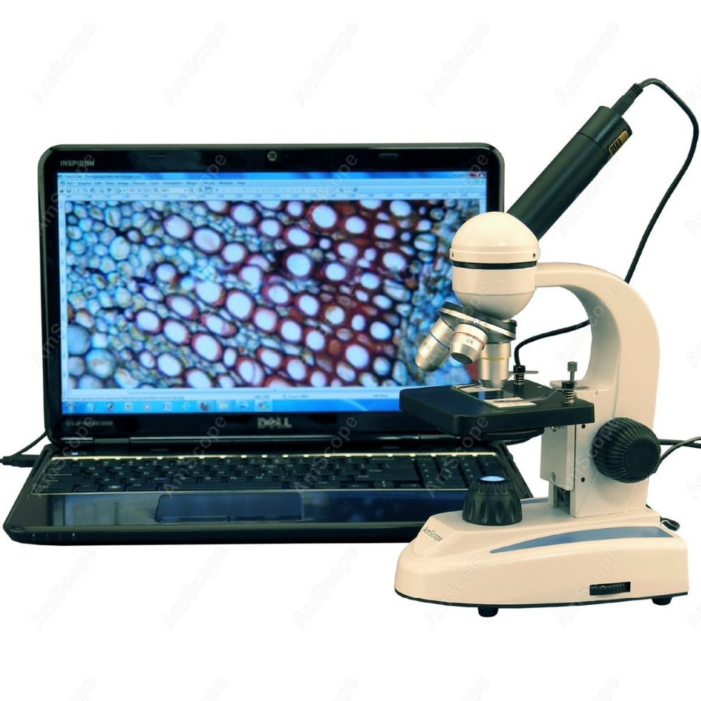 مجهر بيولوجي مركب أحادي العين  - مراجعة Amscope Microscope Kid Microscope وسعره
