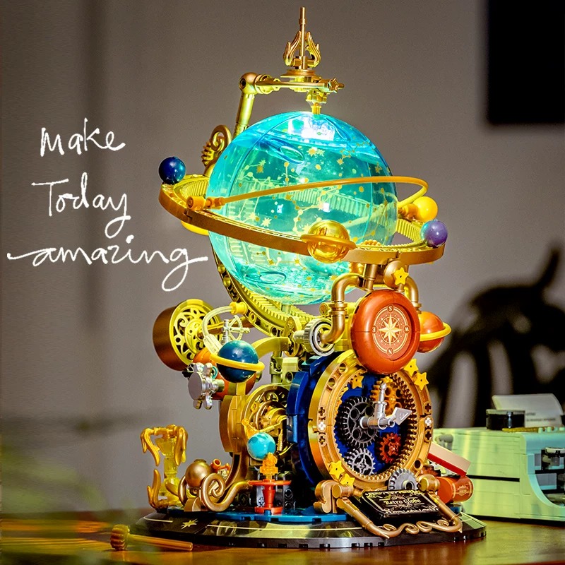 نموذج أرضي دوار بتصميم عتيق، م - مراجعة Solar System Orrery وسعره