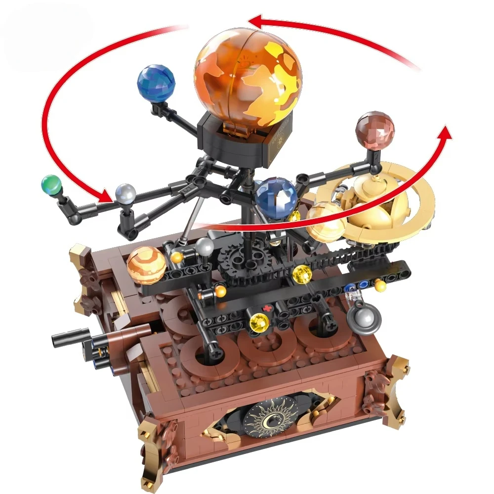 697 قطعة من مكعبات البناء الكل - مراجعة Solar System Orrery وسعره