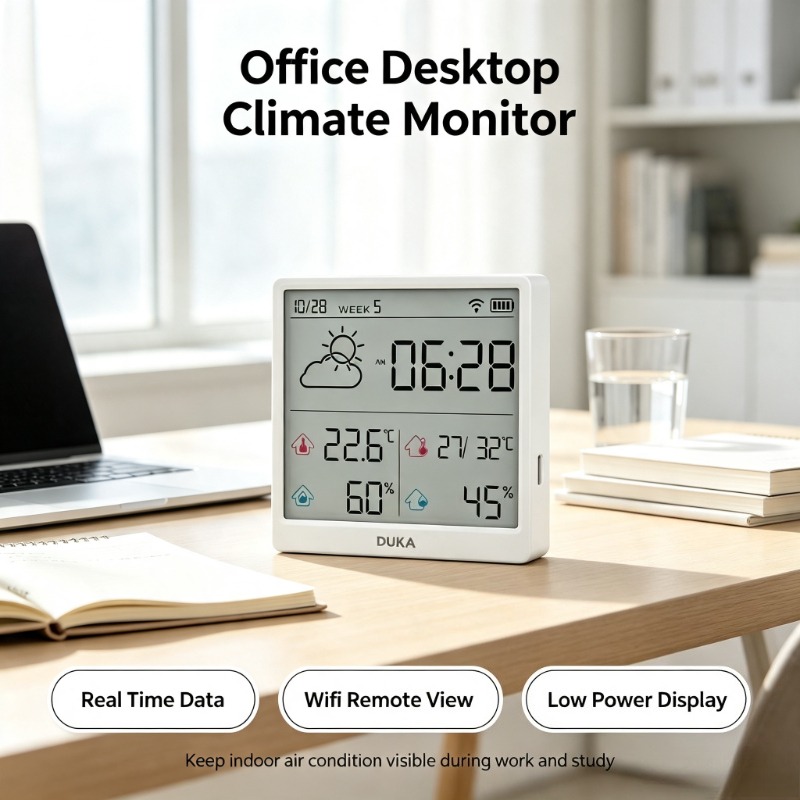 جهاز استشعار درجة الحرارة والر - مراجعة Weather Station Indoor وسعره