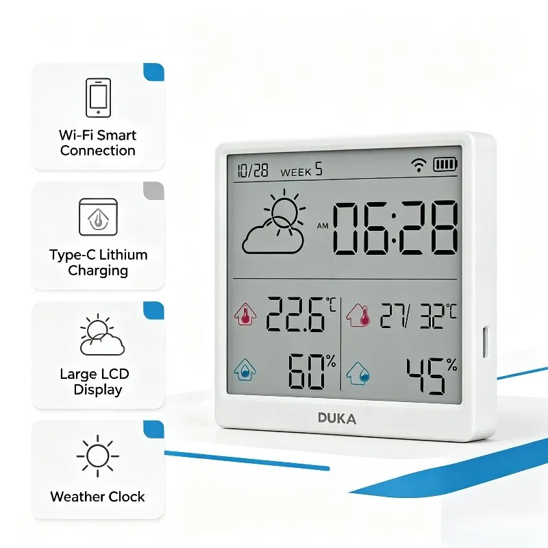 جهاز استشعار درجة الحرارة والر - مراجعة Weather Station Indoor وسعره