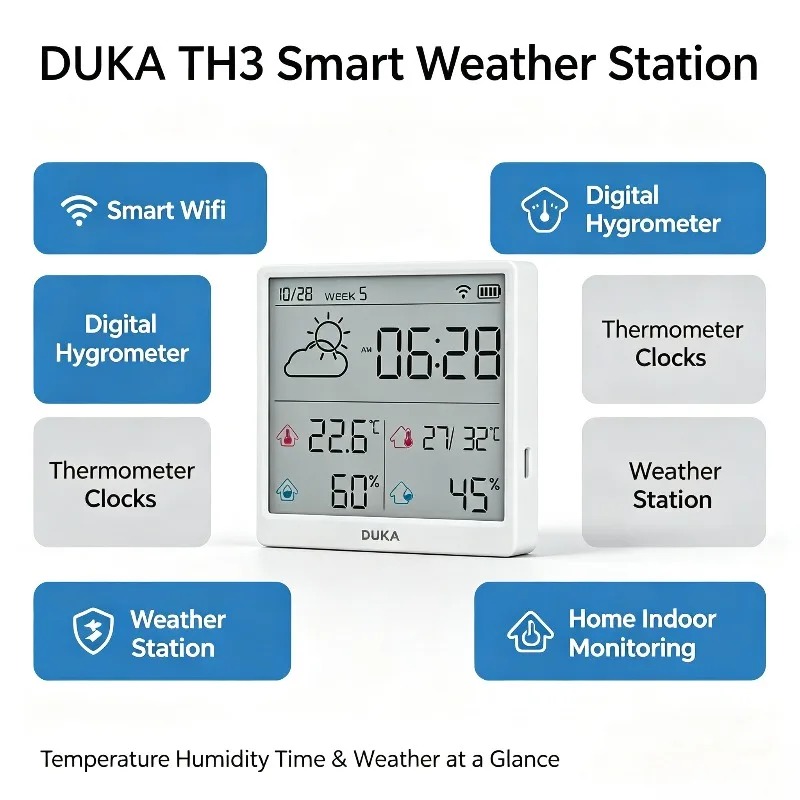 جهاز استشعار درجة الحرارة والر - مراجعة Weather Station Indoor وسعره