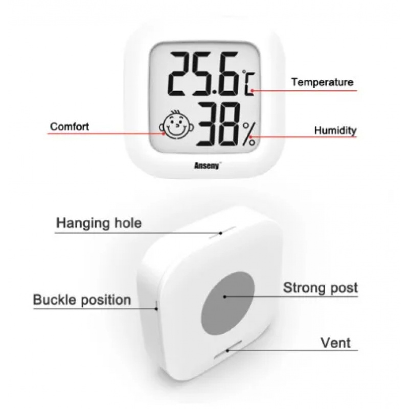 مقياس حرارة ورطوبة رقمي بشاشة  - مراجعة Weather Station Indoor وسعره