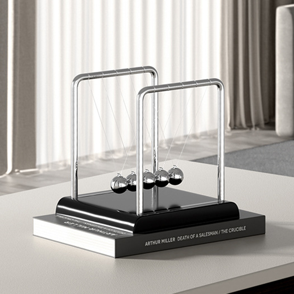 1 قطعة يتأرجح الكرة المغناطيسي - مراجعة Newton Cradle Large وسعره