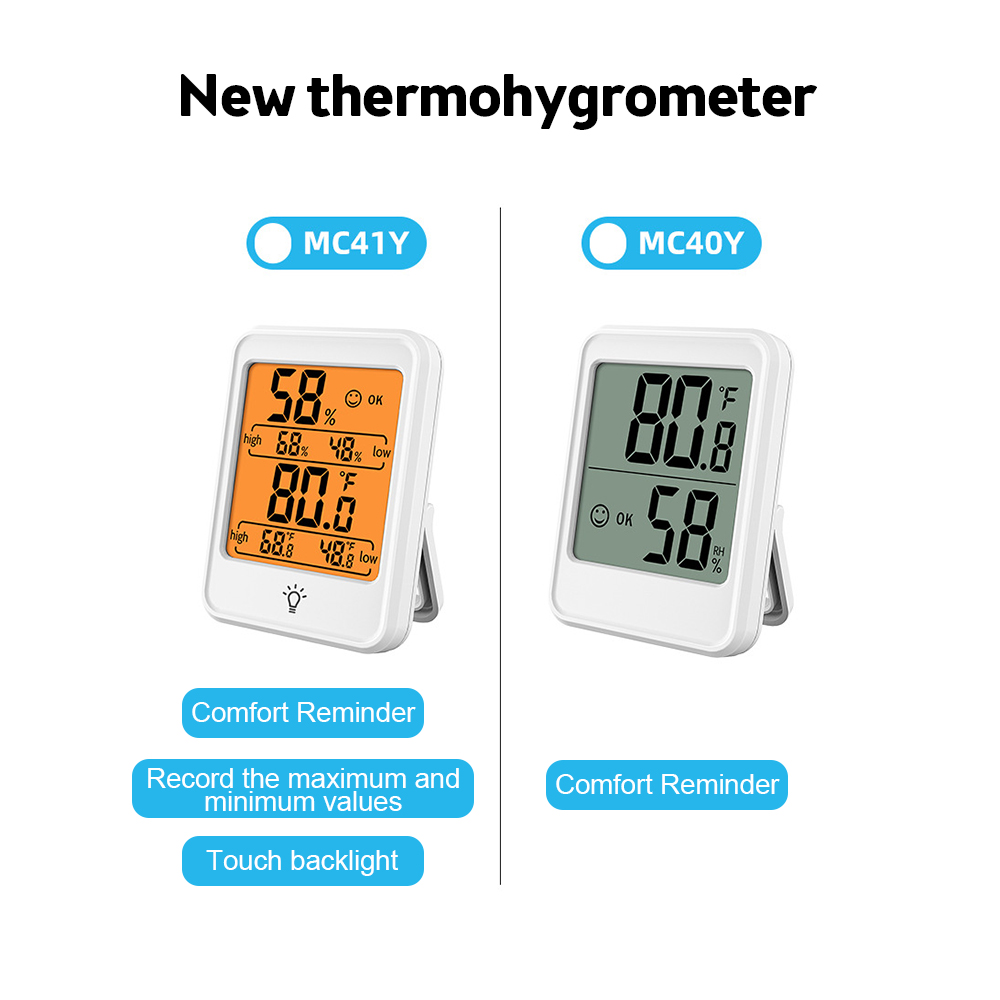 MC40 MC41 LCD مقياس الحرارة وا - مراجعة Weather Station Indoor وسعره