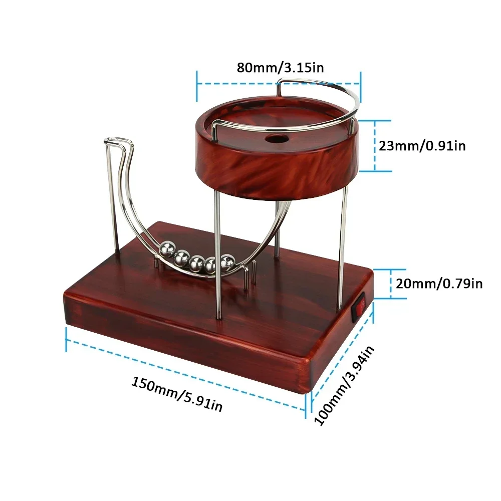 2024 آلة الفن الدائمة الحركية  - مراجعة Newton Cradle Large وسعره