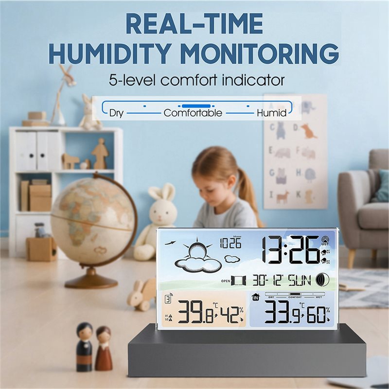 جديد ورائج - محطة طقس رقمية مت - مراجعة Weather Station Indoor وسعره